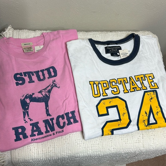 Abercrombie & Fitch Other - 🦌 two (2) vintage brand new old stock Abercrombie & Fitch tees XL
